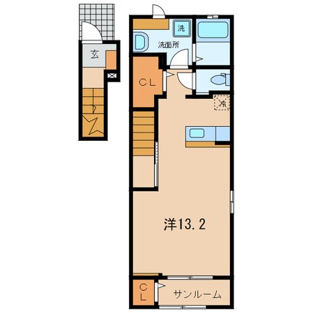 桜町前駅 徒歩12分 2階の物件間取画像